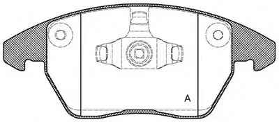 Комплект тормозных колодок, дисковый тормоз ADVANCE OPEN PARTS купить