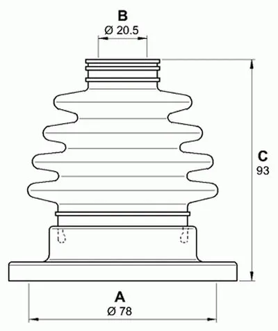 Комплект пылника, приводной вал SPIN OPEN PARTS купить