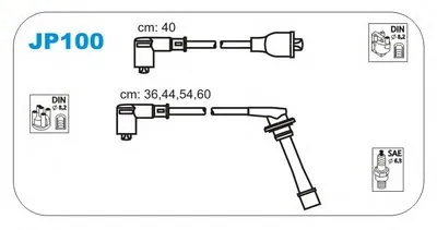 Комплект проводов зажигания JANMOR купить