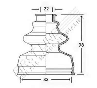 Пыльник, приводной вал FIRST LINE купить