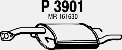 Глушитель выхлопных газов конечный FENNO купить