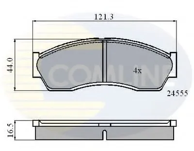 Комплект тормозных колодок, дисковый тормоз Comline COMLINE купить