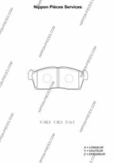 Комплект тормозных колодок, дисковый тормоз NPS купить