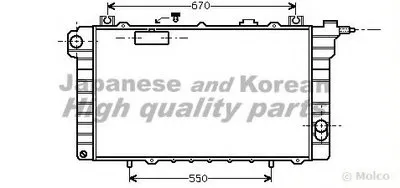 Радиатор, охлаждение двигателя ASHUKI купить
