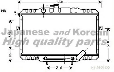 Радиатор, охлаждение двигателя ASHUKI купить