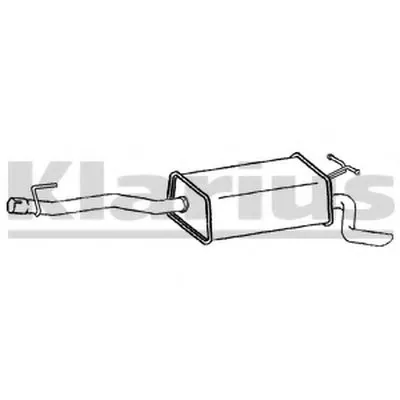 Глушитель выхлопных газов конечный KLARIUS купить