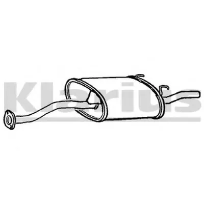 Глушитель выхлопных газов конечный KLARIUS купить