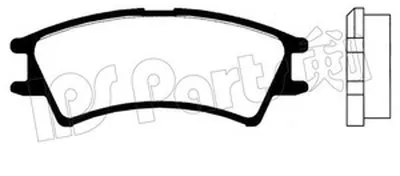 Комплект тормозных колодок, дисковый тормоз IPS Parts IPS Parts купить