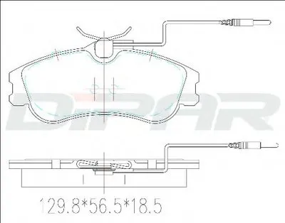 Комплект тормозных колодок, дисковый тормоз DITAS купить
