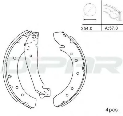 Комплект тормозных колодок DITAS купить