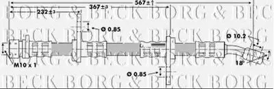 Тормозной шланг BORG & BECK купить