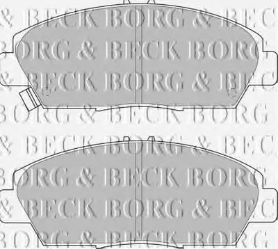 Комплект тормозных колодок, дисковый тормоз BORG & BECK купить