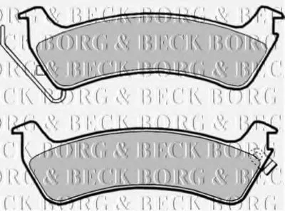 Комплект тормозных колодок, дисковый тормоз BORG & BECK купить