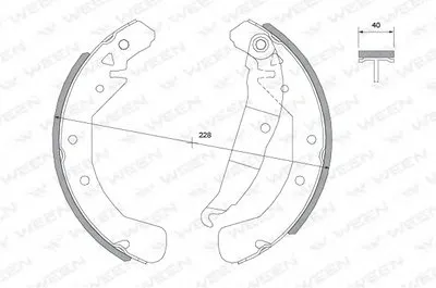 Комплект тормозных колодок WEEN купить