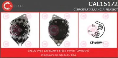 Генератор BRAND NEW SERIES CASCO купить