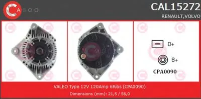 Генератор GENUINE SERIES CASCO купить