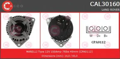 Генератор BRAND NEW SERIES CASCO купить