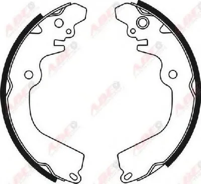 Комплект тормозных колодок ABE купить