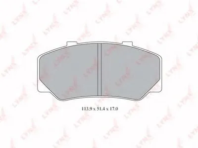 Комплект тормозных колодок, дисковый тормоз LYNXauto купить