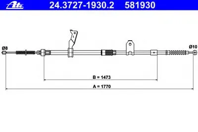 Трос, стояночная тормозная система ATE купить