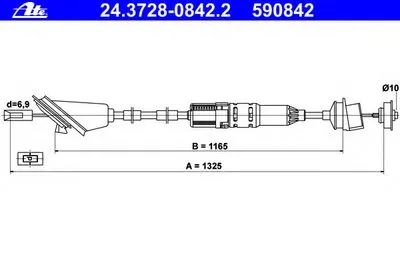Тросик сцепления ATE купить