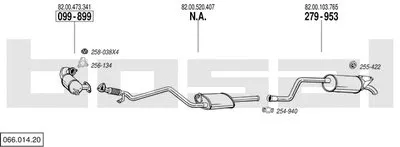 Система выпуска ОГ BOSAL купить