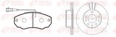 Комплект тормозов, дисковый тормозной механизм Twin Kit REMSA купить