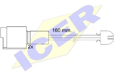 Сигнализатор, износ тормозных колодок ICER купить