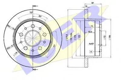 Тормозной диск ICER купить