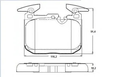 Комплект тормозных колодок, дисковый тормоз E.T.F. купить