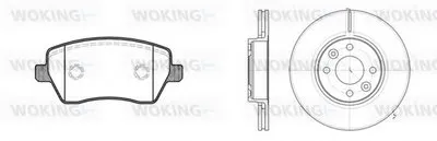 Комплект тормозов, дисковый тормозной механизм WOKING купить