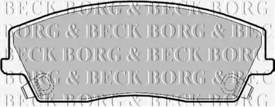 Комплект тормозных колодок, дисковый тормоз BORG & BECK купить