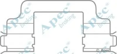 Комплектующие, тормозные колодки APEC braking купить