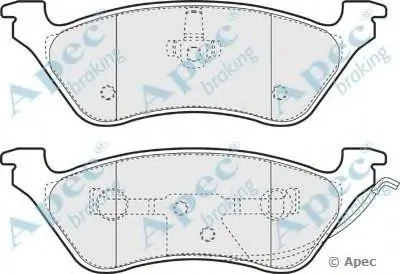 Комплект тормозных колодок, дисковый тормоз APEC braking купить