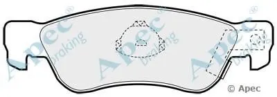 Комплект тормозных колодок, дисковый тормоз APEC braking купить