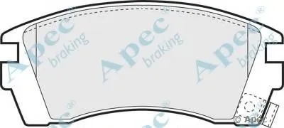 Комплект тормозных колодок, дисковый тормоз APEC braking купить
