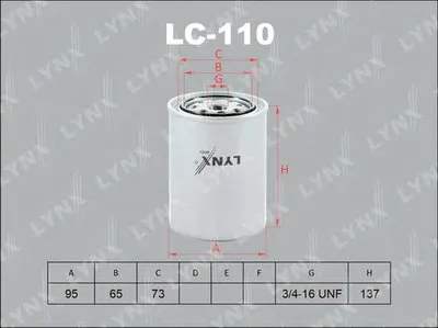 Масляный фильтр LYNXauto купить