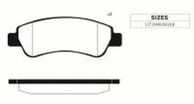 Комплект тормозных колодок, дисковый тормоз Rear brake pads for CITROEN/FIAT/PEUGEOT GOODWILL купить