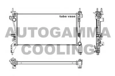 Радиатор, охлаждение двигателя AUTOGAMMA купить