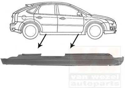 Накладка порога VAN WEZEL купить