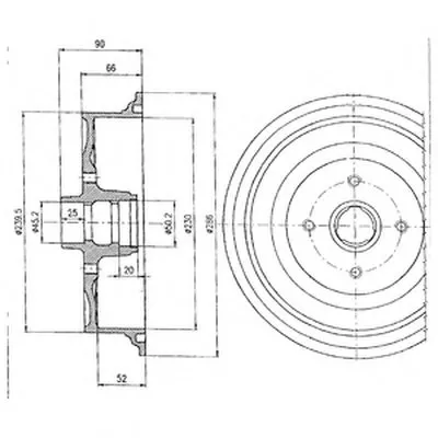 Тормозной барабан DELPHI купить