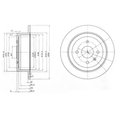 Тормозной диск DELPHI купить