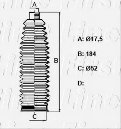 Пыльник, рулевое управление FIRST LINE купить