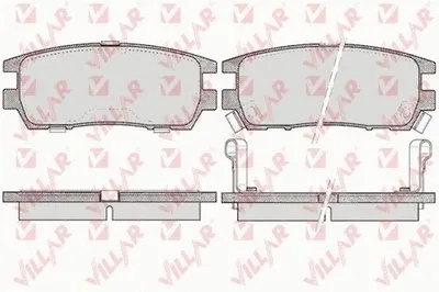 Комплект тормозных колодок, дисковый тормоз VILLAR купить