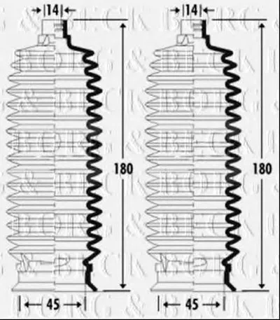 Пыльник, рулевое управление BORG & BECK купить