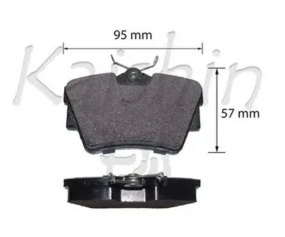 Комплект тормозных колодок, дисковый тормоз KAISHIN купить