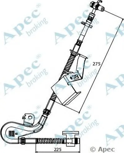 Тормозной шланг APEC braking купить