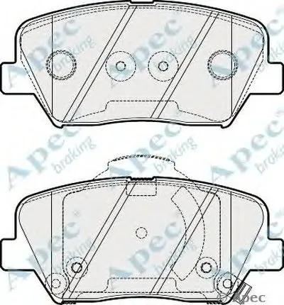 Комплект тормозных колодок, дисковый тормоз APEC braking купить
