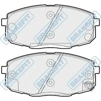 Комплект тормозных колодок, дисковый тормоз Brake Fit APEC braking купить
