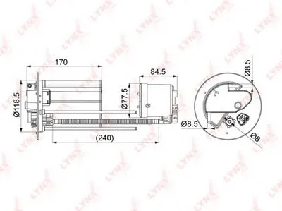 Топливный фильтр LYNXauto купить